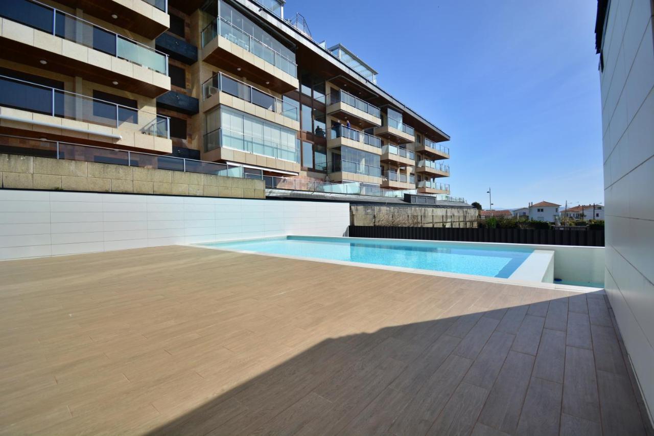 Apartamento con piscina en Canelas, Sanxenxo Exterior foto