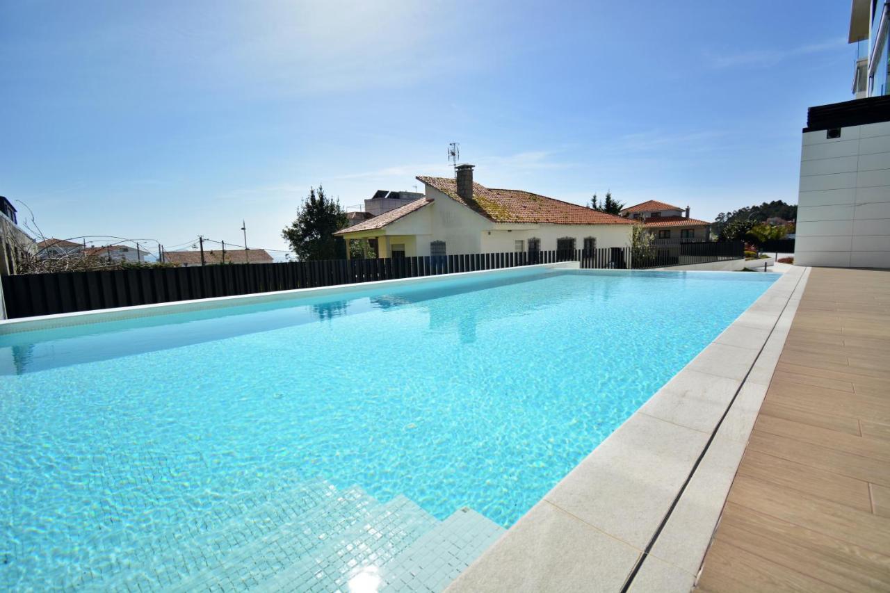 Apartamento con piscina en Canelas, Sanxenxo Exterior foto